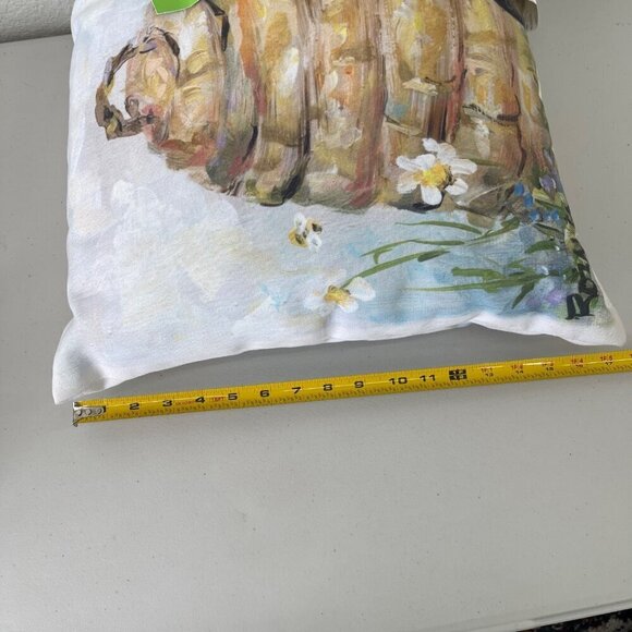 Climaweave Skep Bee Hive Indoor Outdoor Throw Pillow Decor by Rozanne Priebe NEW - Picture 6 of 6